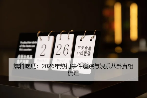 爆料吃瓜：2026年热门事件追踪与娱乐八卦真相梳理
